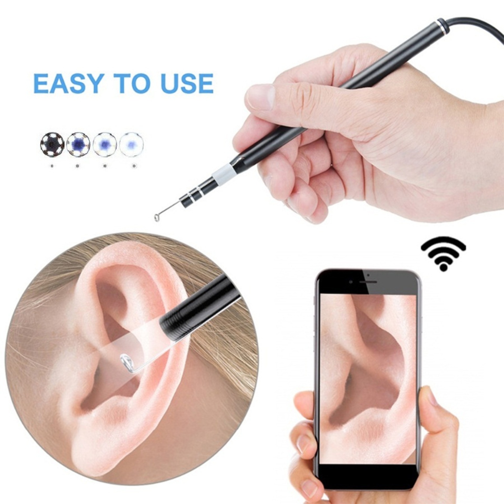 thiet bi camera, Camera nội soi Mi-SR219, camera quan sát nhà riêng - Camera Nội Soi  Siêu Nhỏ  Xem trực tiếp trên máy tính, điện thoại-Bảo hành toàn quốc