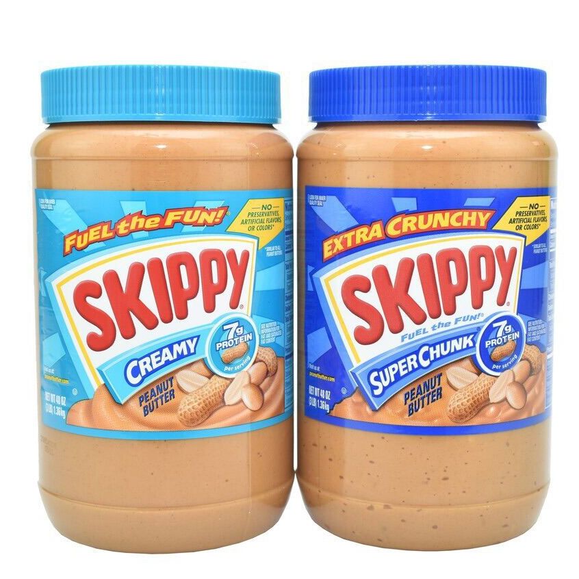 Bơ đậu phộng Skippy Peanut Butter hộp 1.36kg của Mỹ