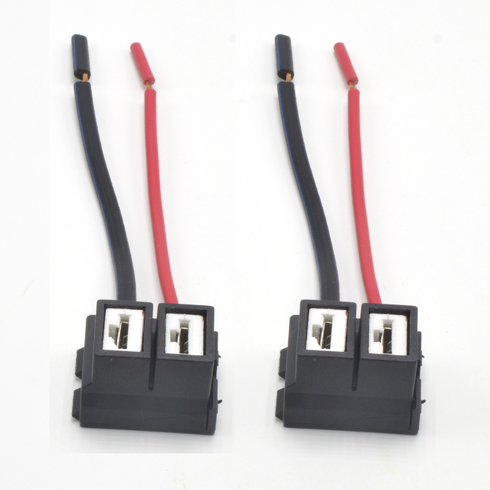 [HCM]Bô 2 đuôi đèn chân H7 cho bóng đèn Ô tô xe máy M1 (màu đen)