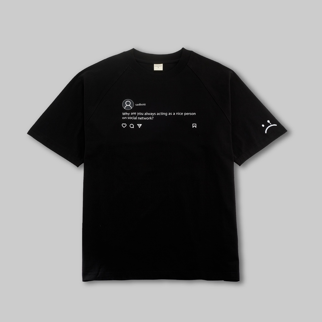 Áo thun SADBOIZ SADTAGRAM BLACK