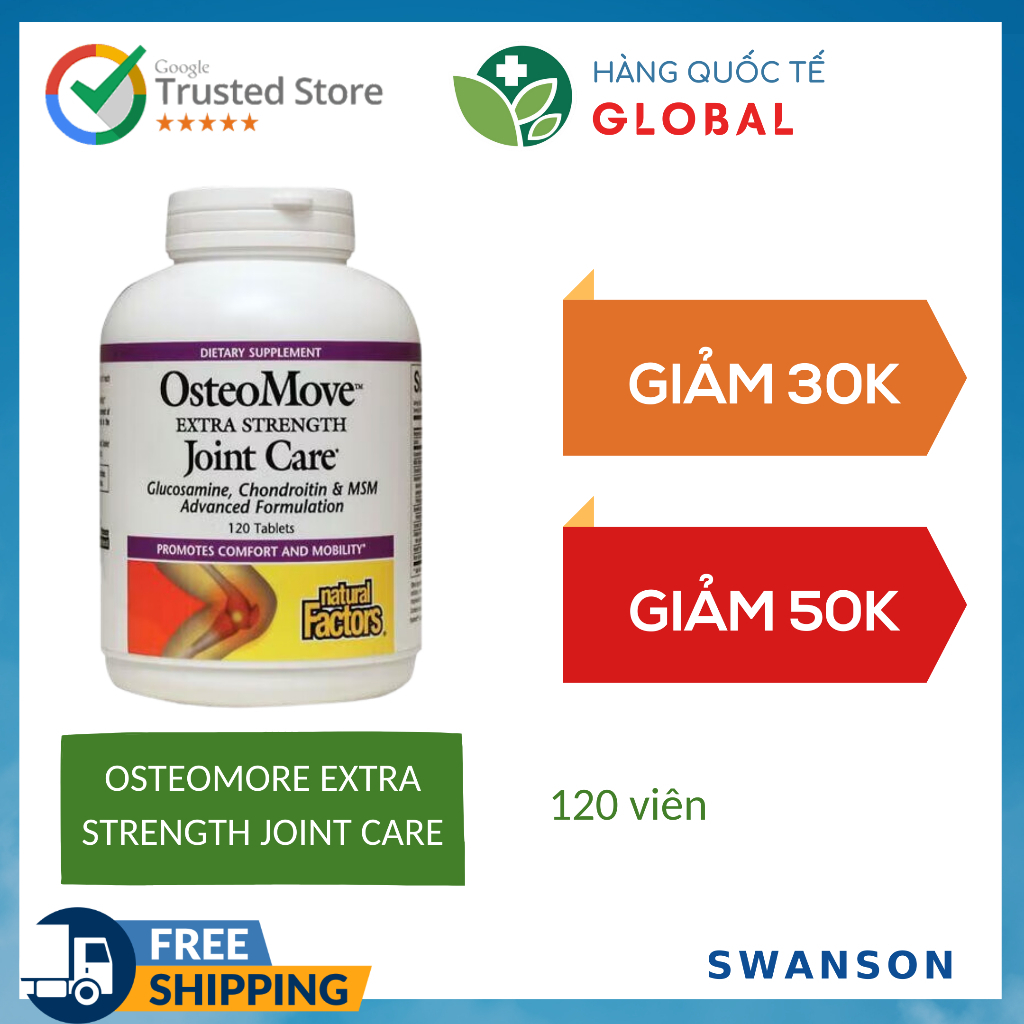 [International Product] OSTEOMOVE EXTRA STRENGTH JOINT CARE 120 tablets, Supports joint health for adults
