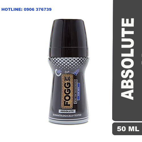 Lăn khử mùi nước hoa rất thơm dành cho nam FOGG Absolute 50ml, NHẬP KHẨU DUBAI