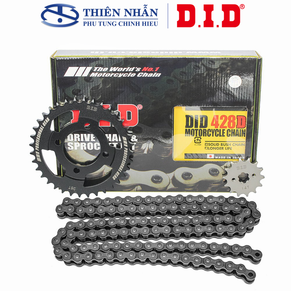 Nhông sên dĩa DID Dream sên đen Nhật (sên 9 ly) - Chain Made in Japan