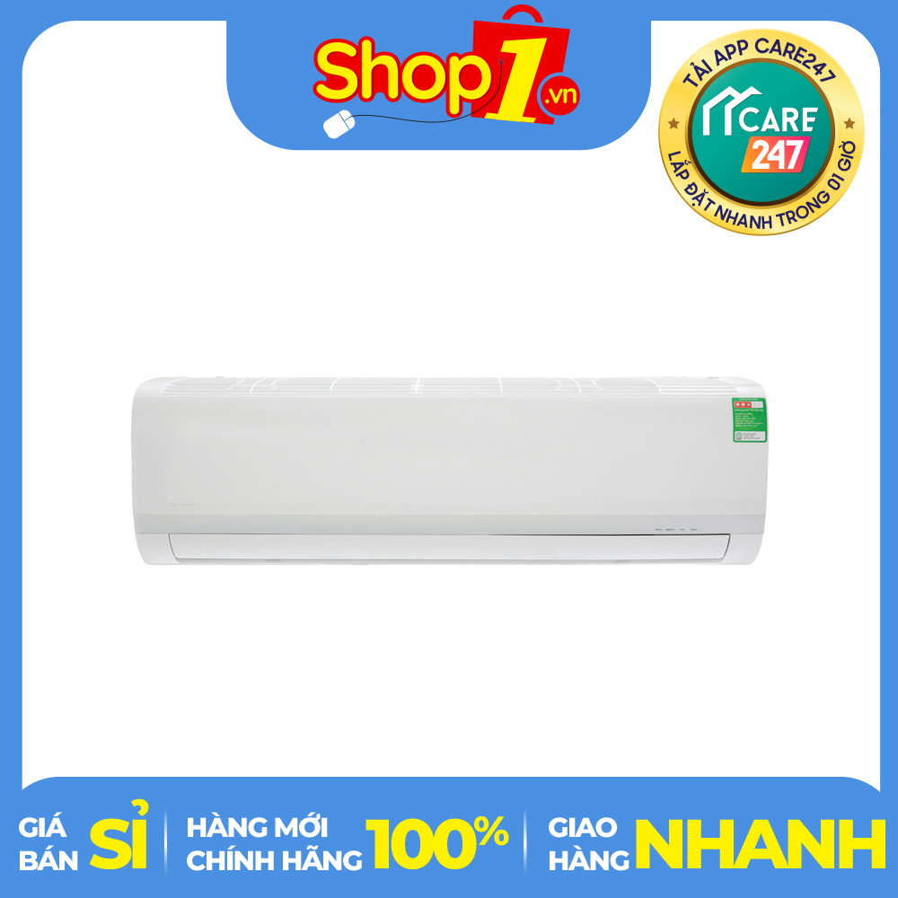 Máy lạnh midea 2 hp msaf-18crn8 - công suất làm lạnh:2 hp - 18.000 btu - loại máy:điều hoà 1 chiều - chế độ làm lạnh nhanh:turbo