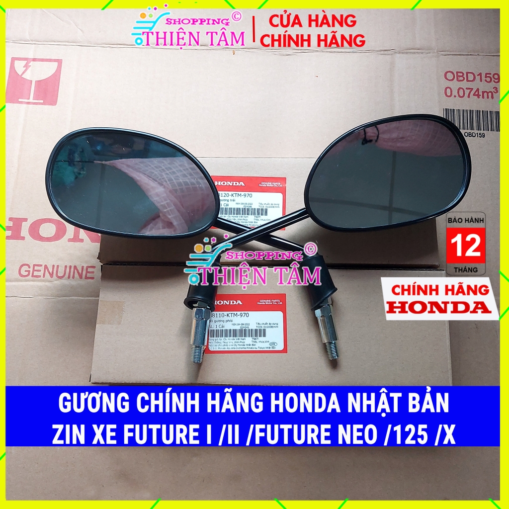 (Zin Future) Gương Kính Chiếu Hậu Xe Máy Future 110 /Future II /Future Neo /Future X /Future 125/88110-88120-KTM-970