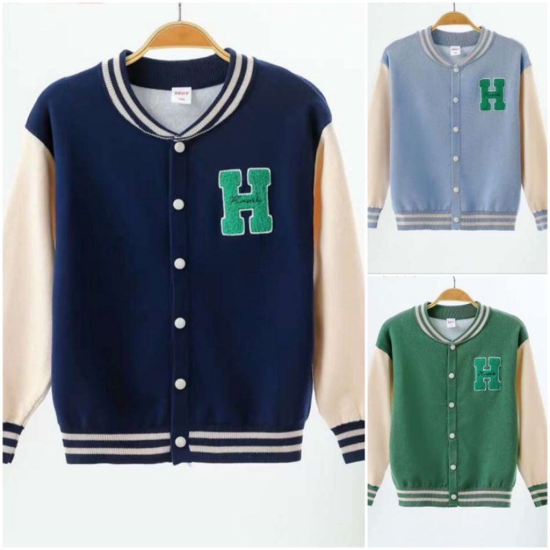 Áo len bomber 2 lớp dày ấm size đại cho bé