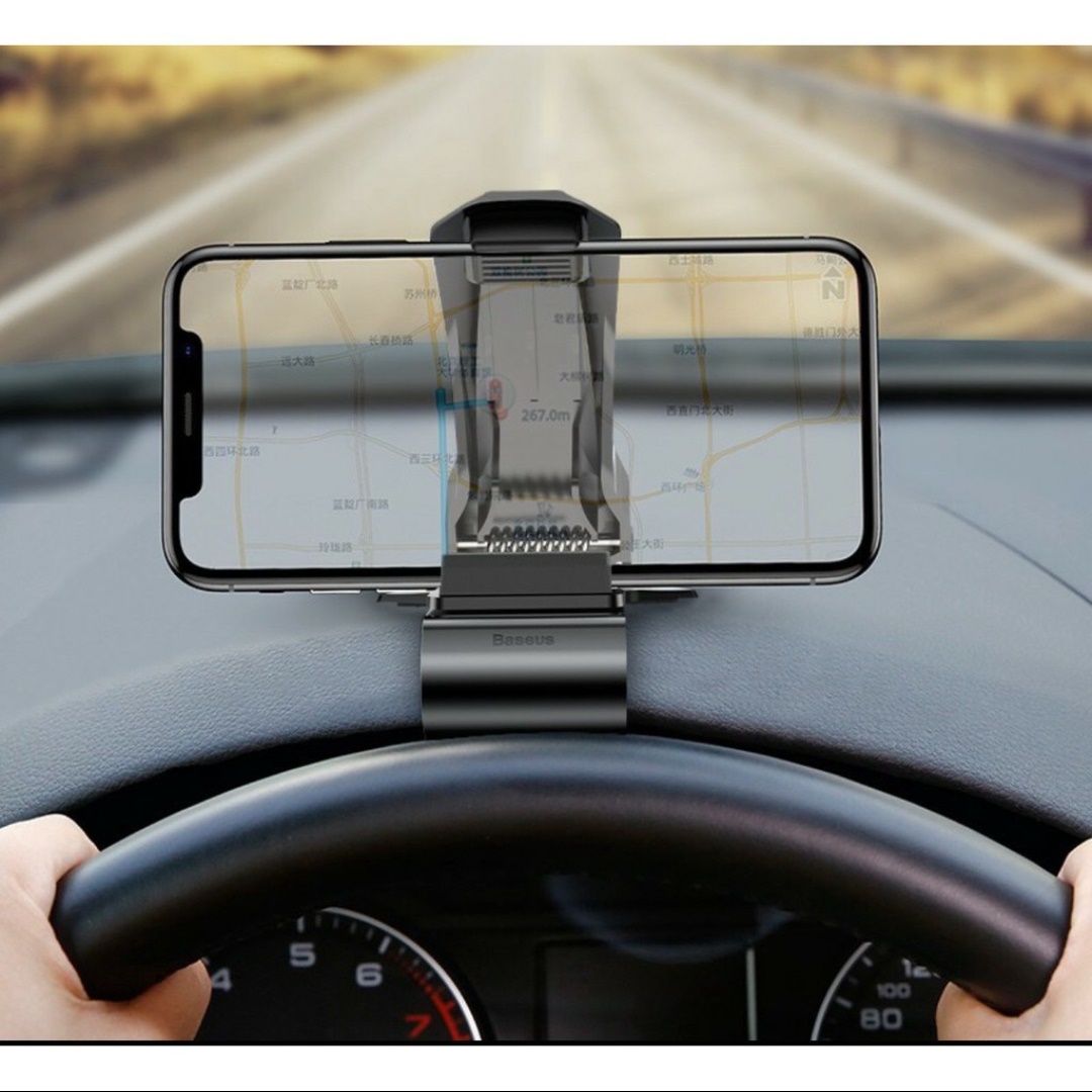 Kẹp Điện Thoại Baseus Gắn Táp Lô Ô Tô.