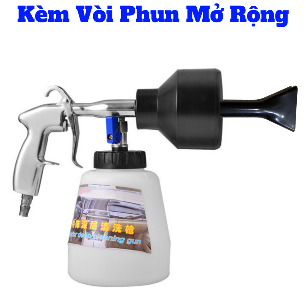 Bình tạo bọt tuyết cho máy nén khí,phun bọt tuyết đều, mịn tặng quà 3 món