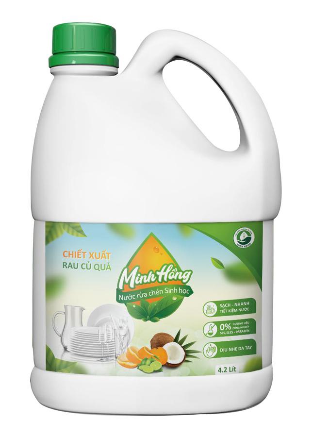 Nước rửa chén orgamic Minh Hồng 4,2 lit -