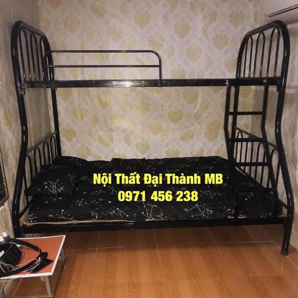 Giường sắt 2 tầng trên 1m2 dưới 1m6 Hà Nội