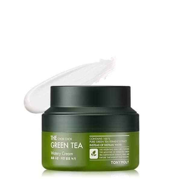 Kem dưỡng da trà xanh TonyMoly THE CHOK CHOK GREEN TEA WATERY CREAM 60ml cung cấp ẩm, chống ôxy hóa, chống xỉn màu da và làm dịu da
