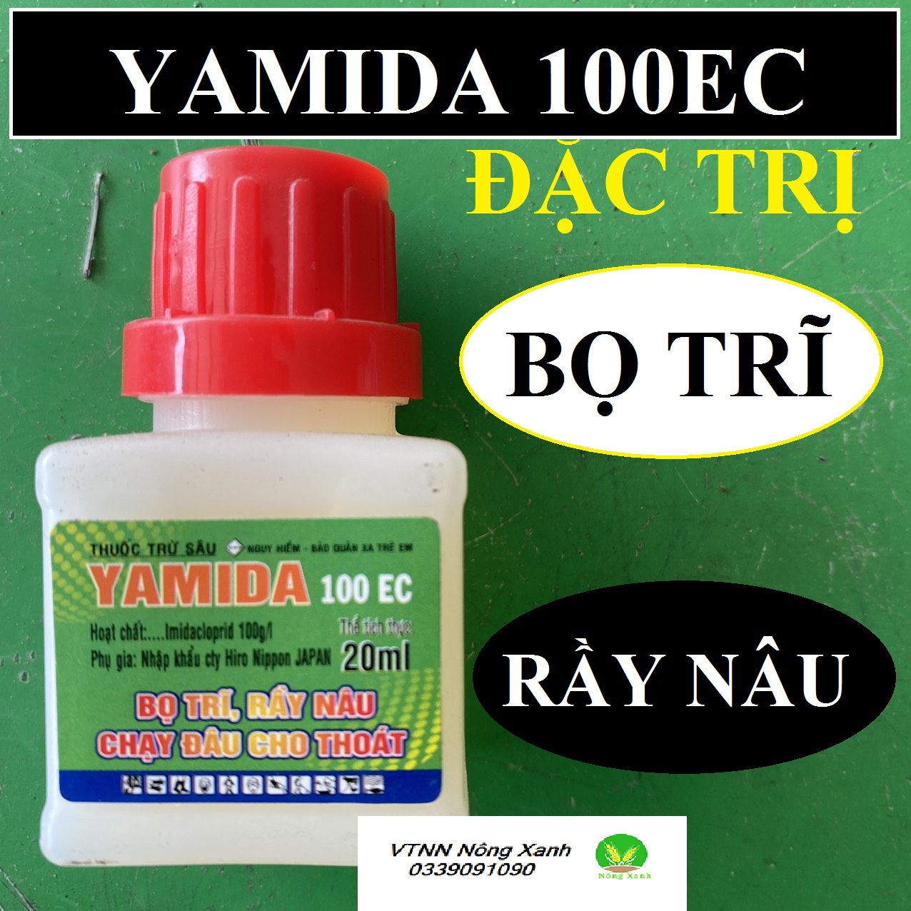 Trừ sâu yamida 100ec đặc trị bọ trĩ rầy nâu - chai 20ml