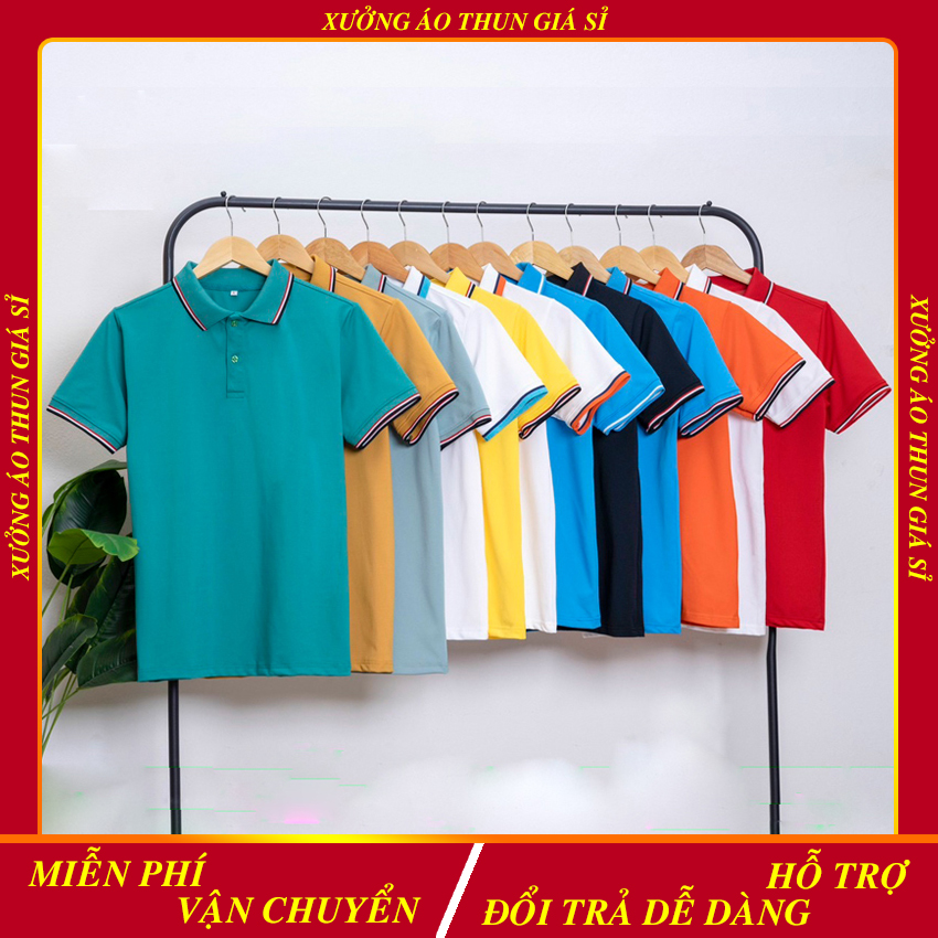 Áo Thun Polo Nam Nữ Giá Rẻ Nhiều Màu Lựa chọn, có size người lớn và trẻ em.