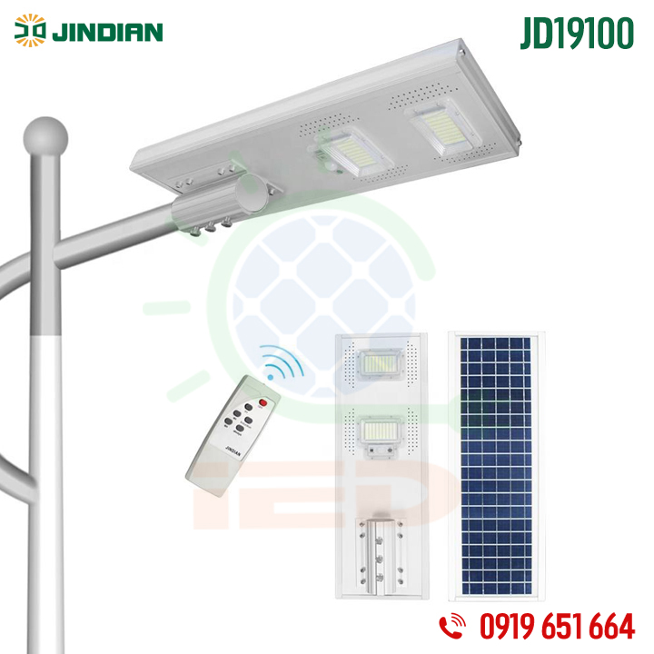 Đèn năng lượng mặt trời 100w jindian jd19100