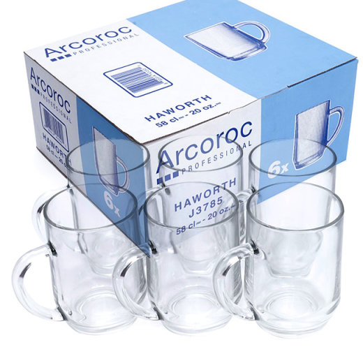 Bộ 6 ly bia thủy tinh luminarc arcoroc haworth 570ml