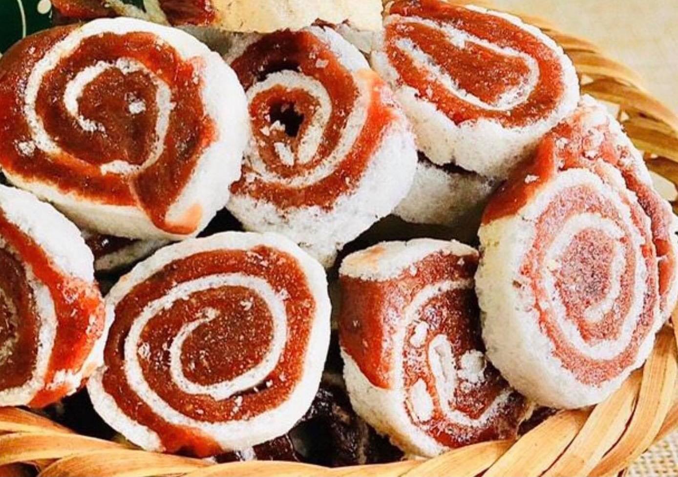 1kg kẹo chuối tươi cuộn bánh tráng đặc sản bến tre