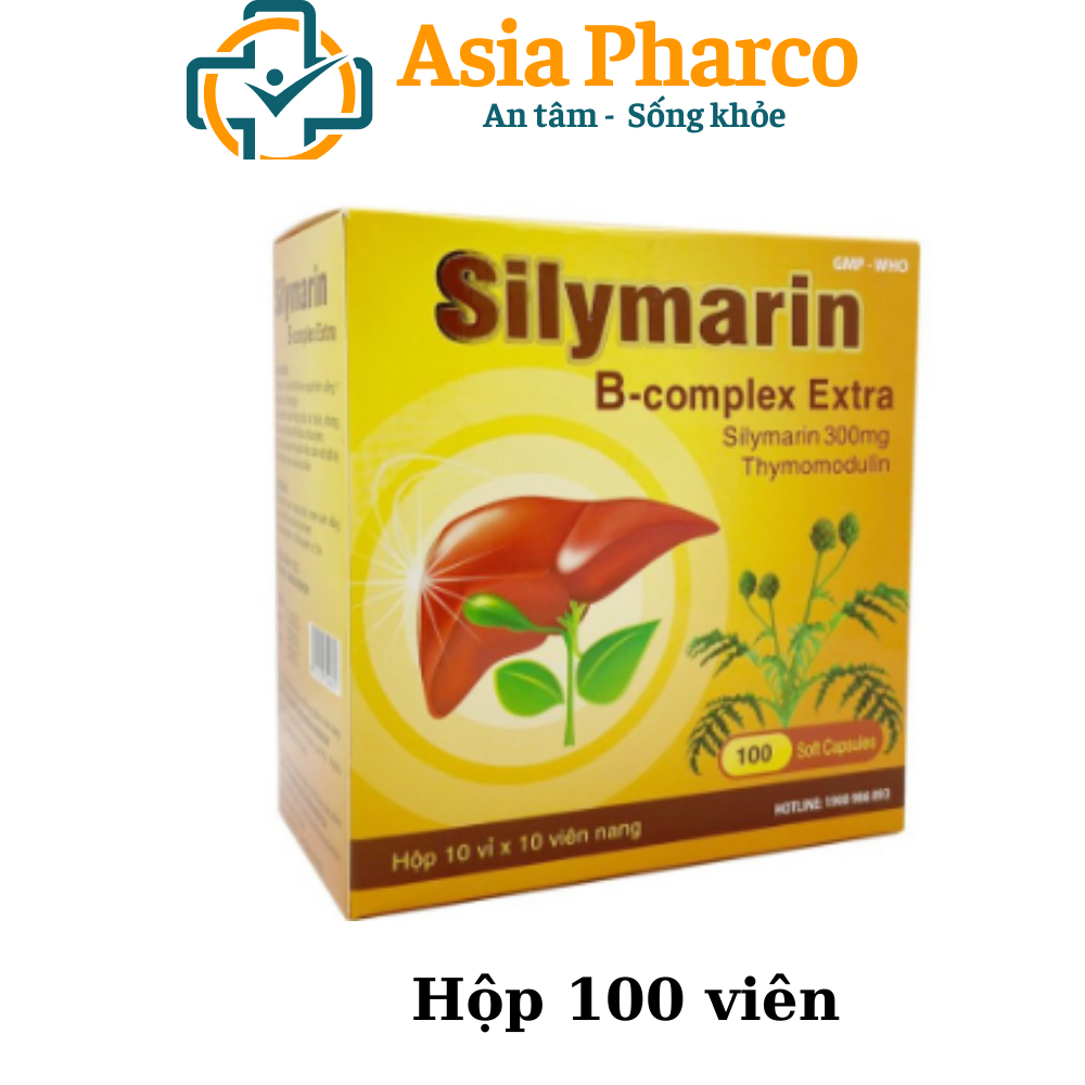 Viên uống bổ gan, giải độc gan Silymarin B-complex Extra - 100 viên