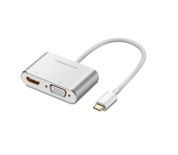 Cáp chuyển usb type-c to hdmi và vga - ugreen 50317