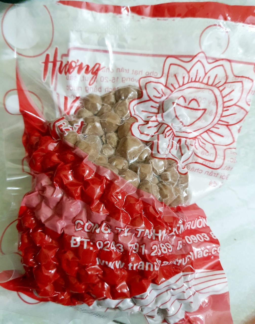 200gr trân châu đen trường lạc, trân châu dẻo giai thơm ngon