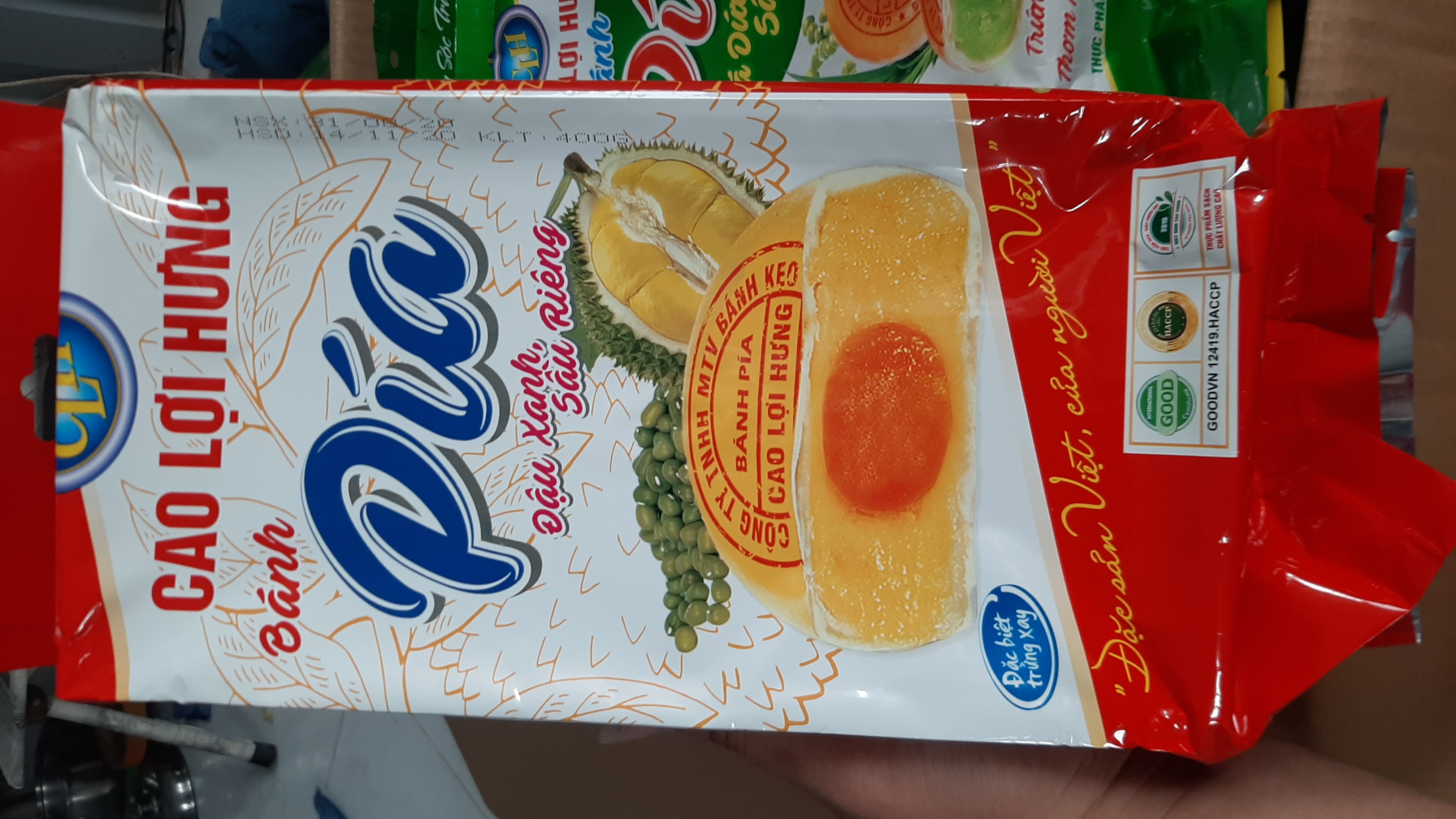 Đậu xanh sầu riêng trứng muối 400gr