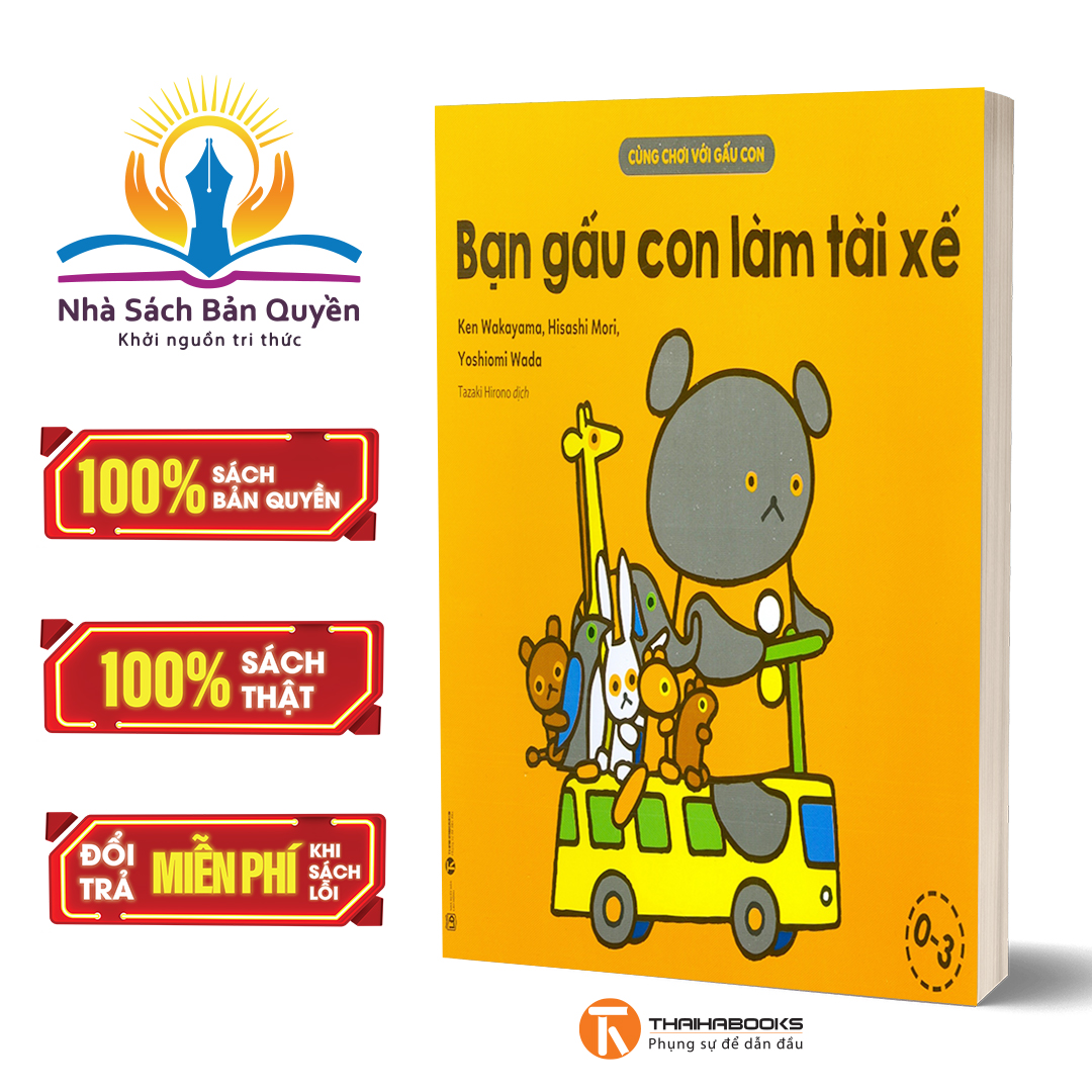 Sách - cùng chơi với gấu con - bạn gấu con làm tài xế