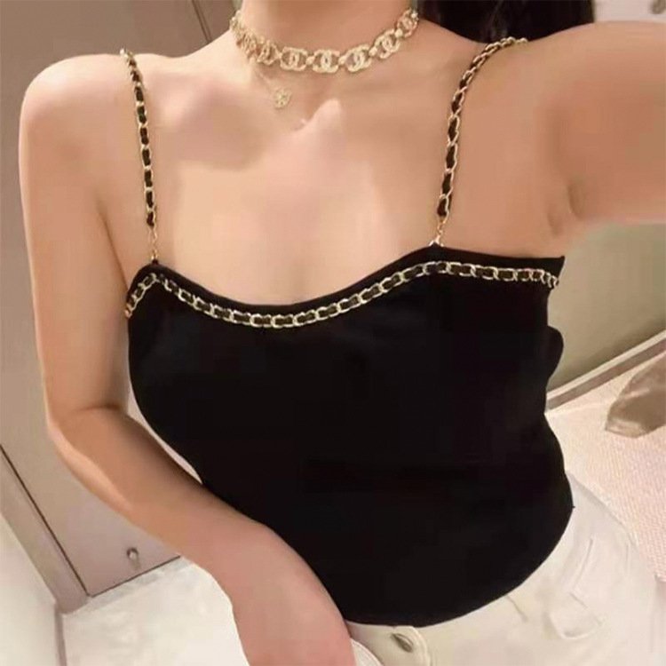 Áo len 2 dây nữ ôm body tôn dáng chất len tăm hàng quảng châu loại 1