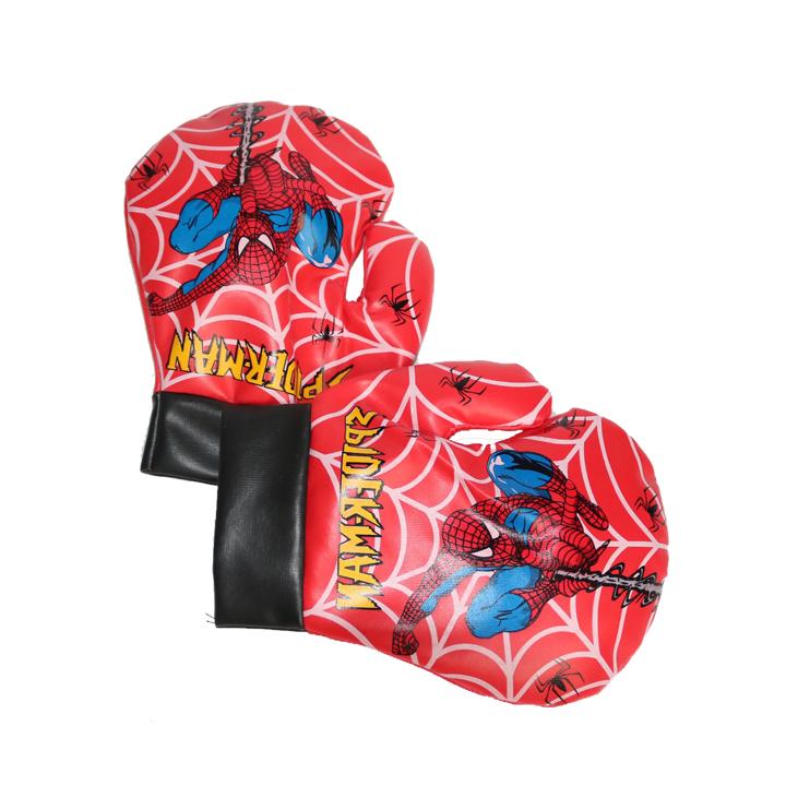 Găng Tay Boxing Người Nhện Bằng Da Mềm Siêu An Toàn Dành Cho Bé Từ 2 Đến 8 Tuổi