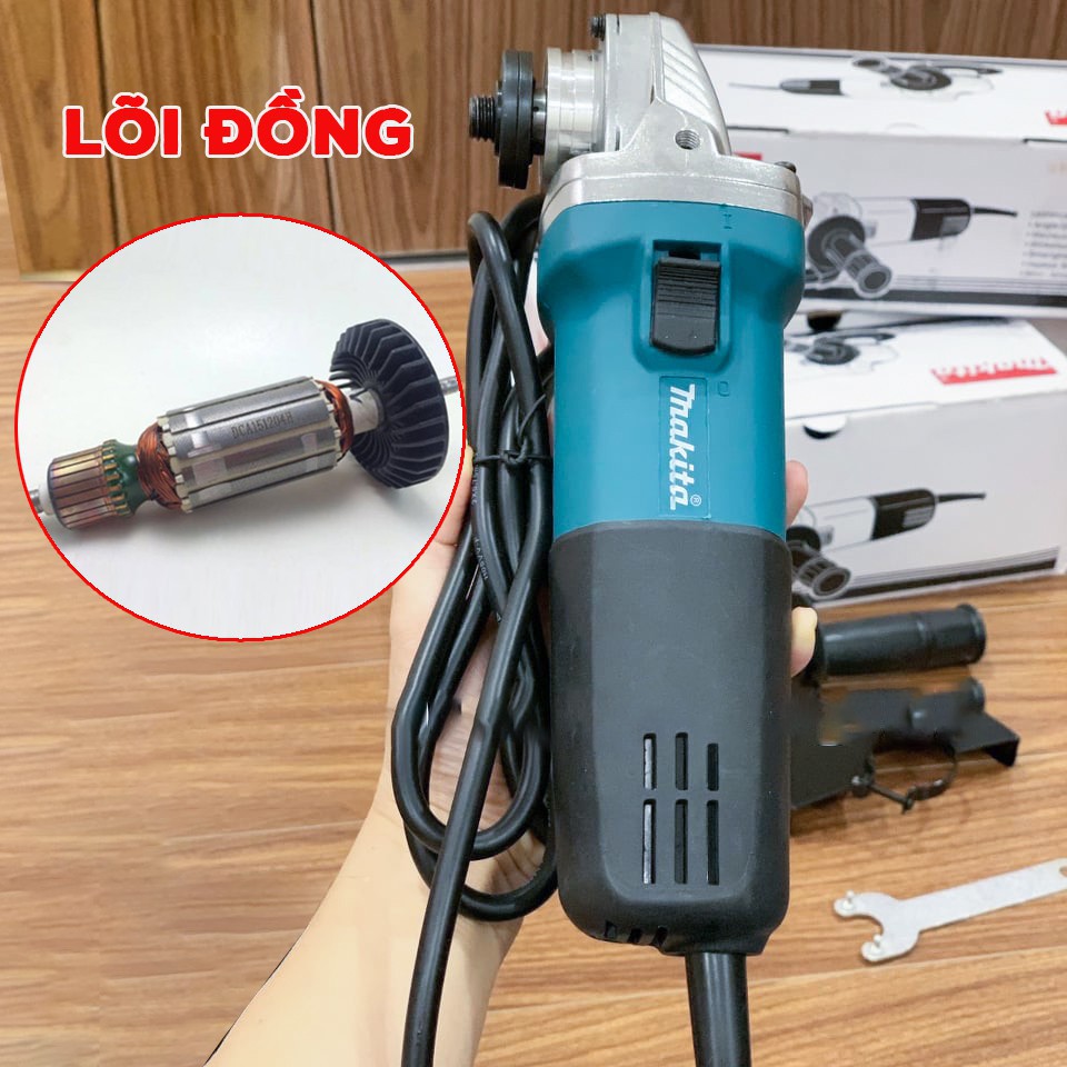 [HCM]Máy mài Makita 9556HCM  công tắc gạt đuôi bền vình viễn - 100% dây đồng - Máy mài góc cầm tay 1 tấc - Máy cắt cầm tay - máy mài 100mm