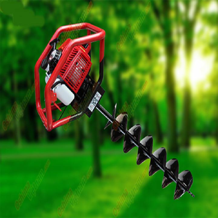 Máy khoan đất Oshima 2PS đào hố trồng cây tặng kèm mũi khoan 150mm