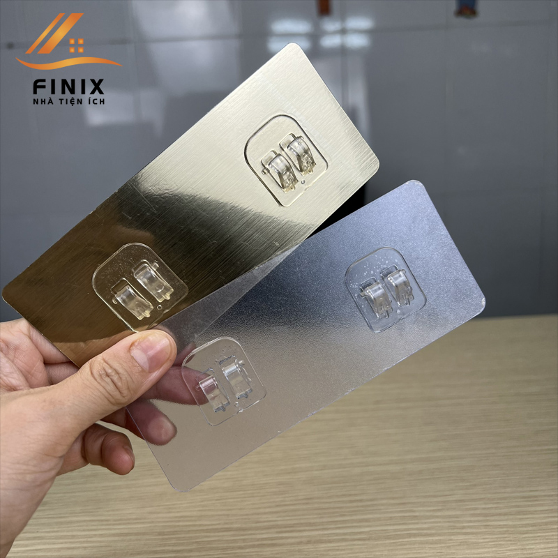 Combo 5 -10-20 miếng dán tường móng vuốt đôi treo kệ nhà tắm, móc treo kệ gia vị, đồ dùng nhà bếp - Finix - nhatienich.vn