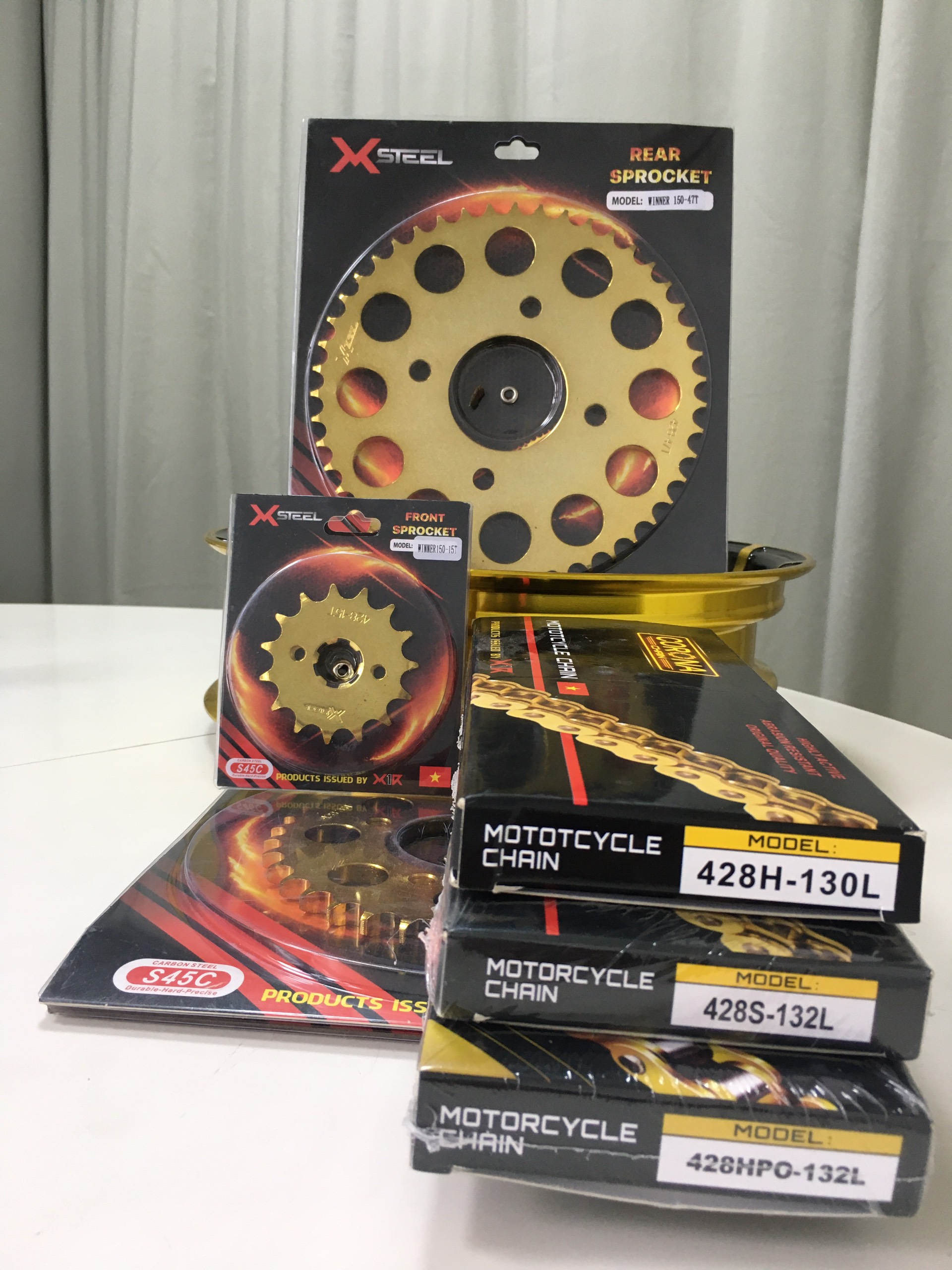 Nhông+đĩa 428 cho winner 150