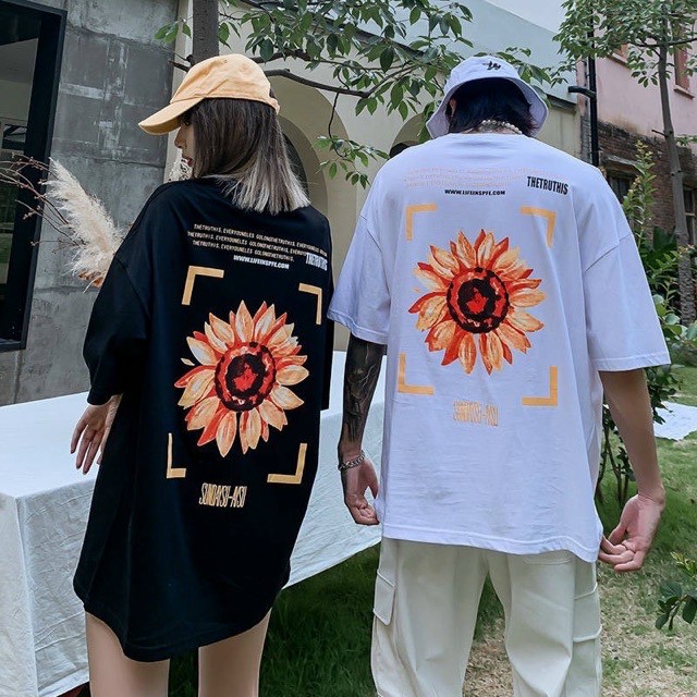 Áo thun hoa hướng dương - Áo thun unisex nam nữ đều mặc được