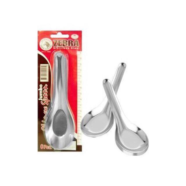 Bộ 6 muỗng canh đại inox cao cấp zebra 100001