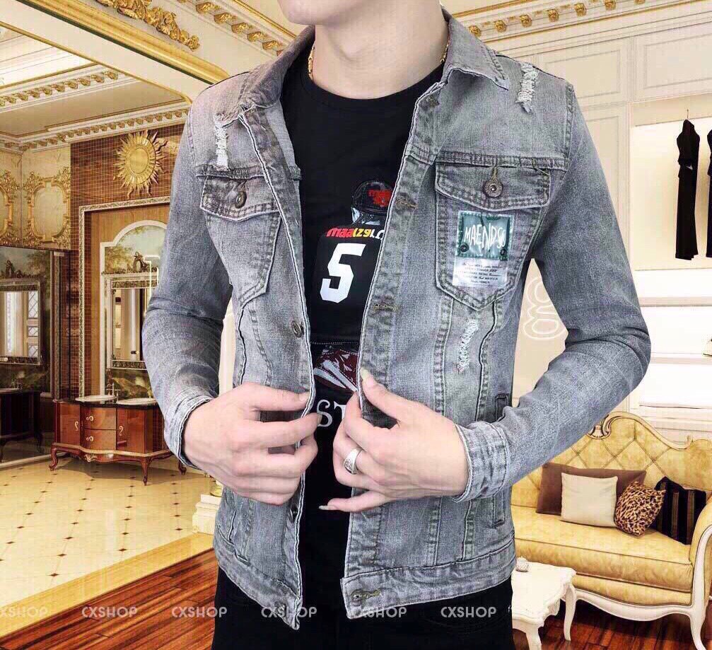 Áo khoác jeans nam cao cấp thời trang soon90 ạz7