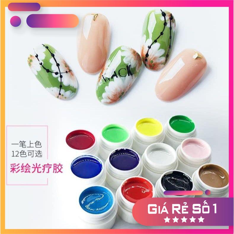 Set gel vẽ 12 màu chất gel đặc đẹp - nail 937