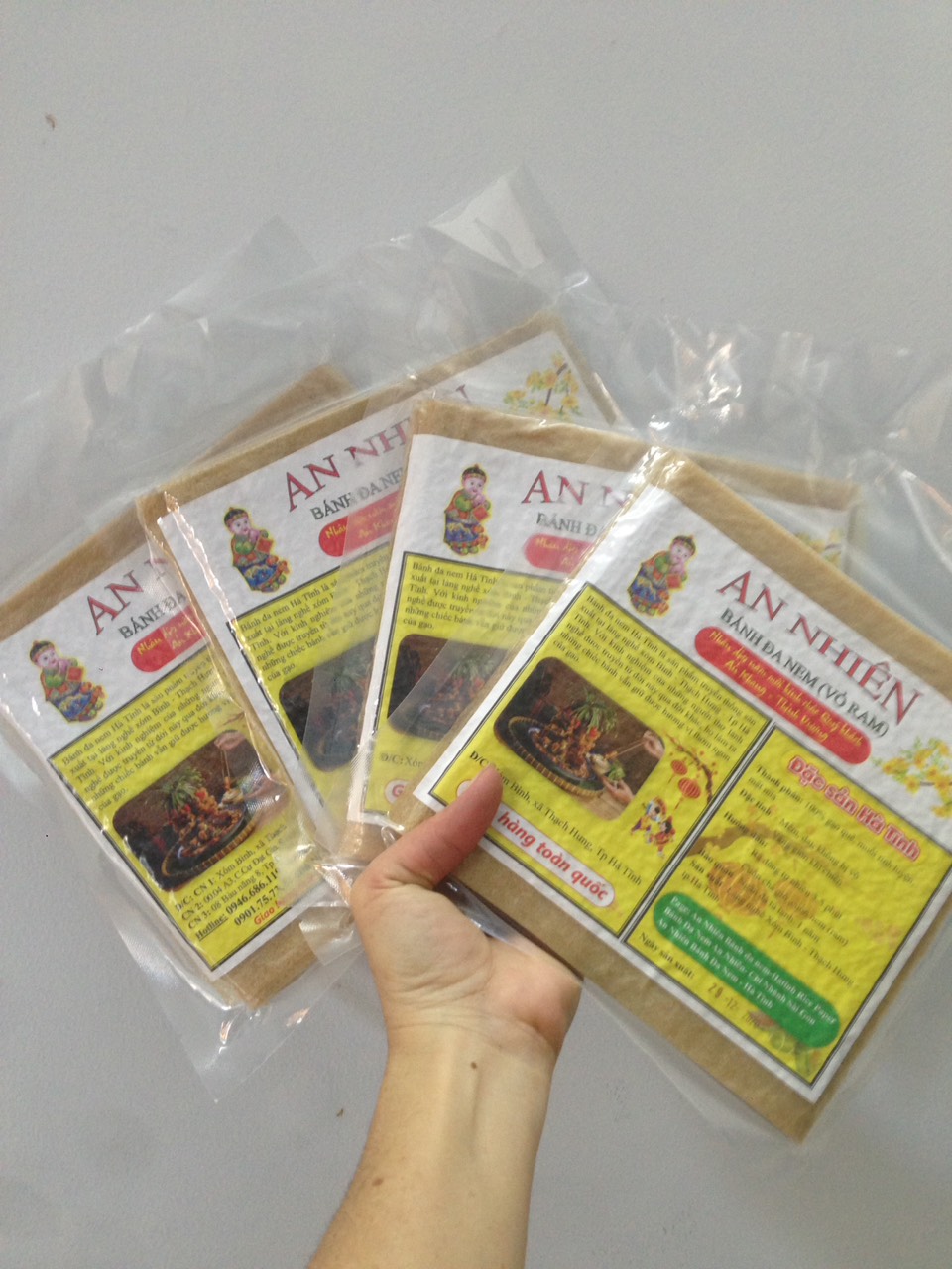 Comboo 5 xấp vỏ bánh cuốn ram hà tĩnh