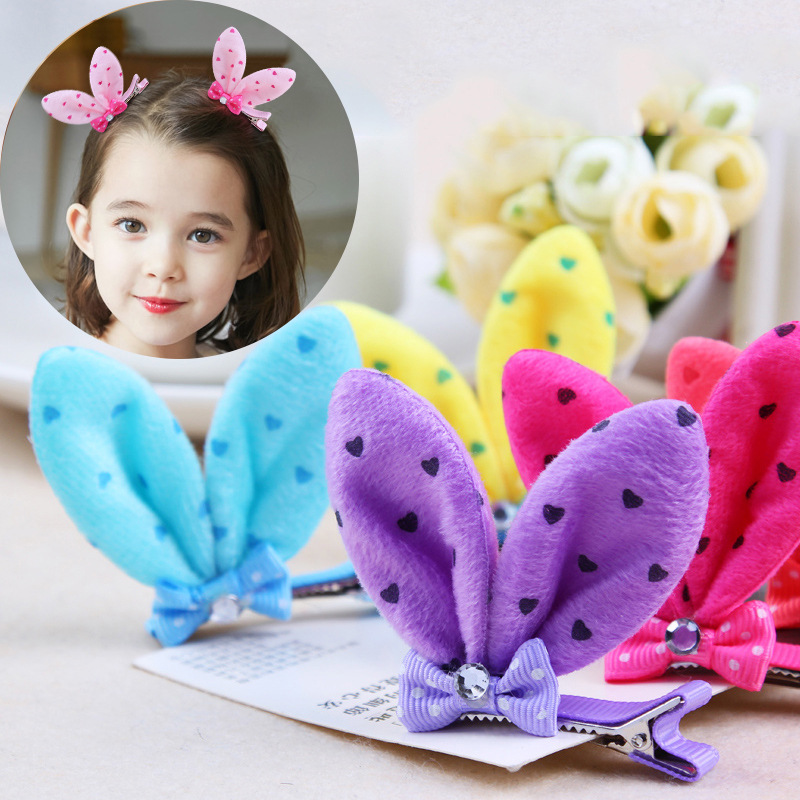 Kẹp Tóc Hình Nơ Bướm Đính Đá Dễ Thương Kiểu Dáng Hàn Quốc Cho Bé Yêu - YOOSOO MALL