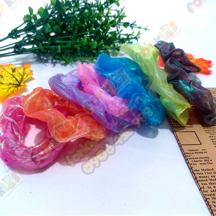 Dây buộc tóc scrunchies, cột tóc HOA CÚC , chun buộc tóc, phụ kiện tóc, dây có nhiều màu xinh sắn cho bạn gái