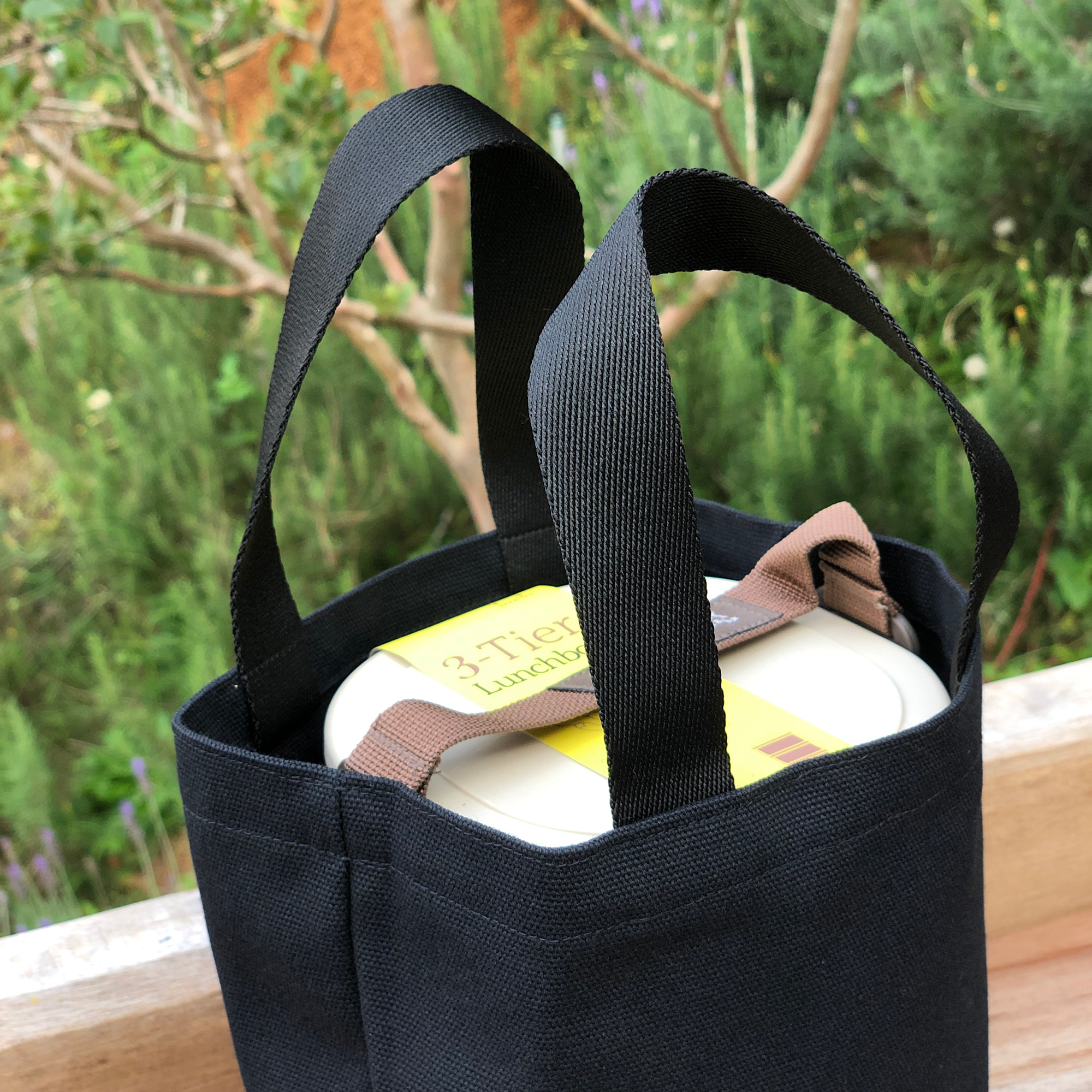 Túi vải đựng hộp cơm giữ nhiệt, túi canvas đựng đồ ăn trưa văn phòng