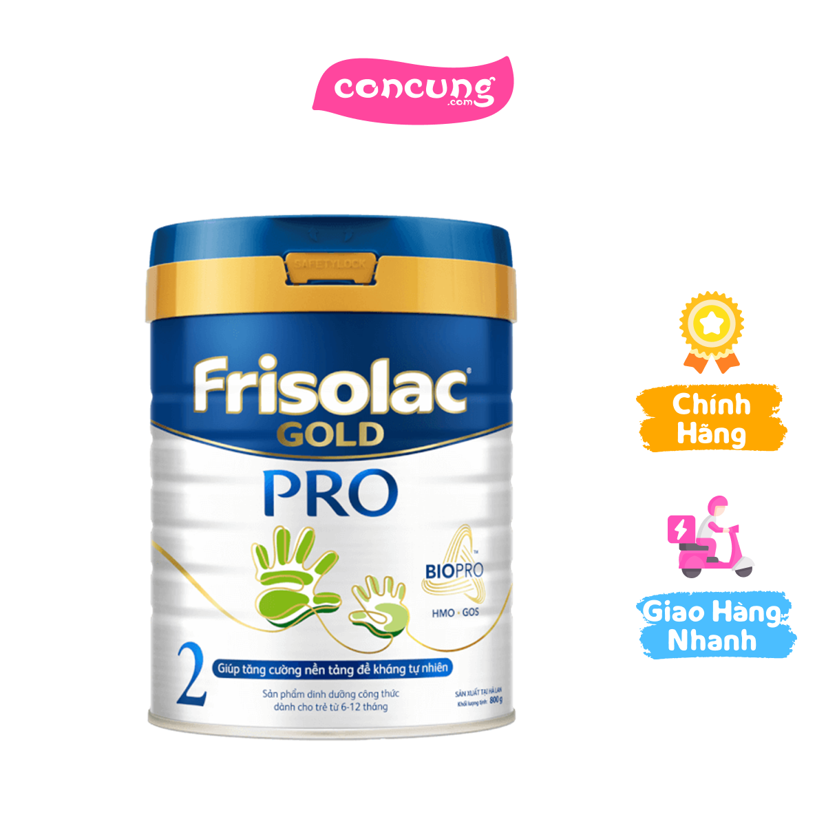 Frisolac Gold Pro số 2, 800g (6-12 tháng)