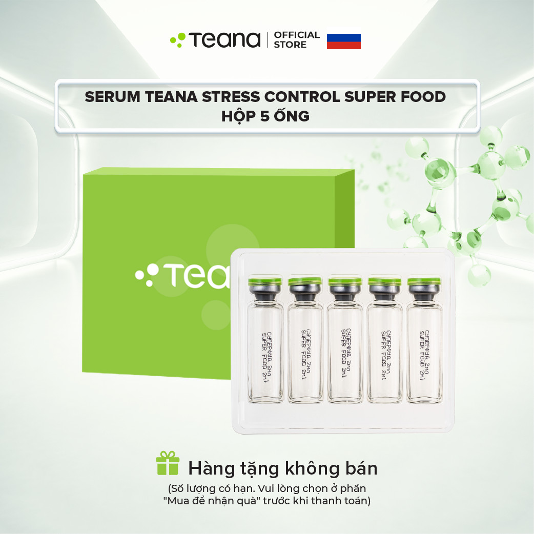 Serum Teana Stress Control Super Food - Hộp 5 ống QUÀ TẶNG KÈM ĐƠN HÀNG