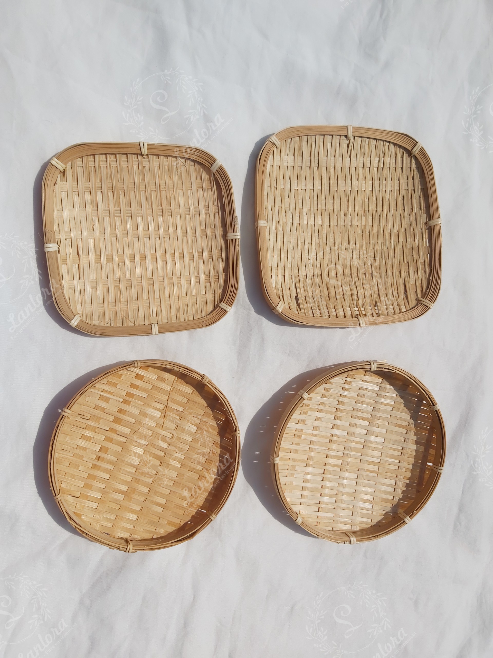 Mẹt tre nhỏ đựng đồ khô, chụp hình, trang trí