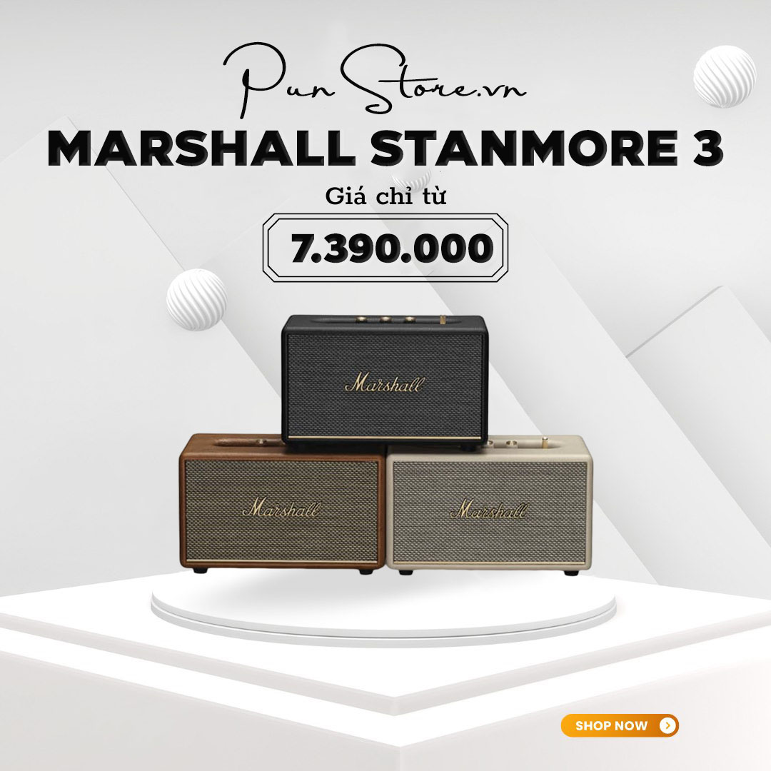 Loa marshall stanmore 3 nhập khẩu us new chính hãng - bảo hành 12 tháng
