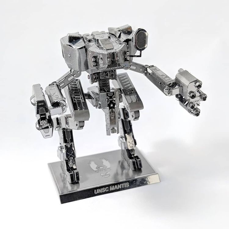 Mô hình 3d kim loại robot người máy unsc mantis trong series halo