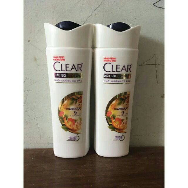 Dầu gội đầu clear thảo dược 140g - combo 2 chai