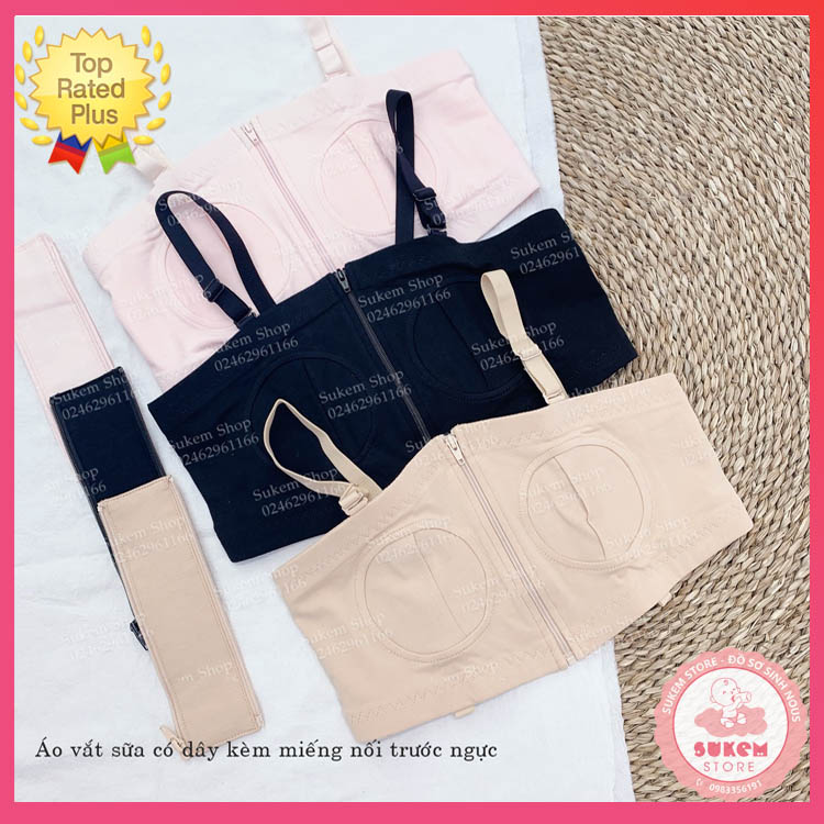 Áo vắt sữa rảnh tay CÓ DÂY - Sukem Shop
