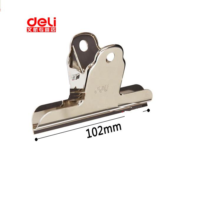 [HCM]Kẹp inox 102mm deli 9532 (Túi 3 cái)