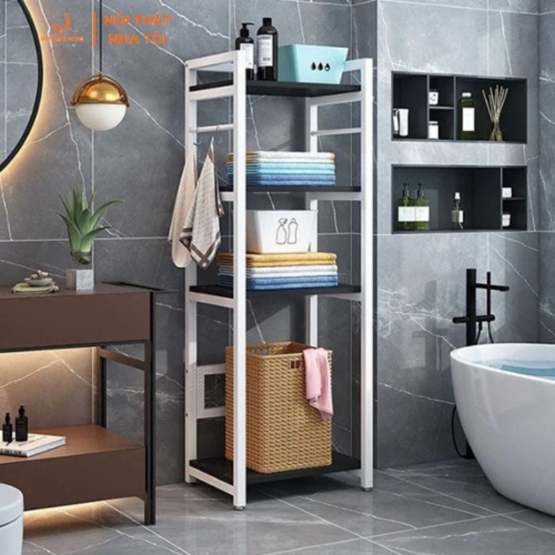 VNH-515 Kệ khung sắt sơn tĩnh điện dùng trong nhà tắm, nhà bếp,...sử dụng đa năng tiện ích 3 tầng, 4 tầng