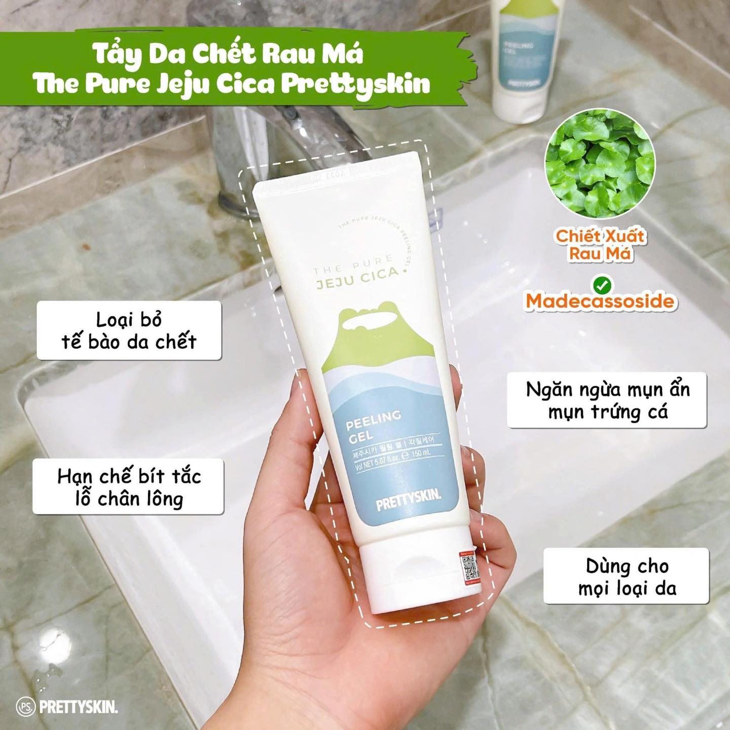 Gel tẩy da chết P.r.e.tty.skin The Pure Jeju Cica 150ml
