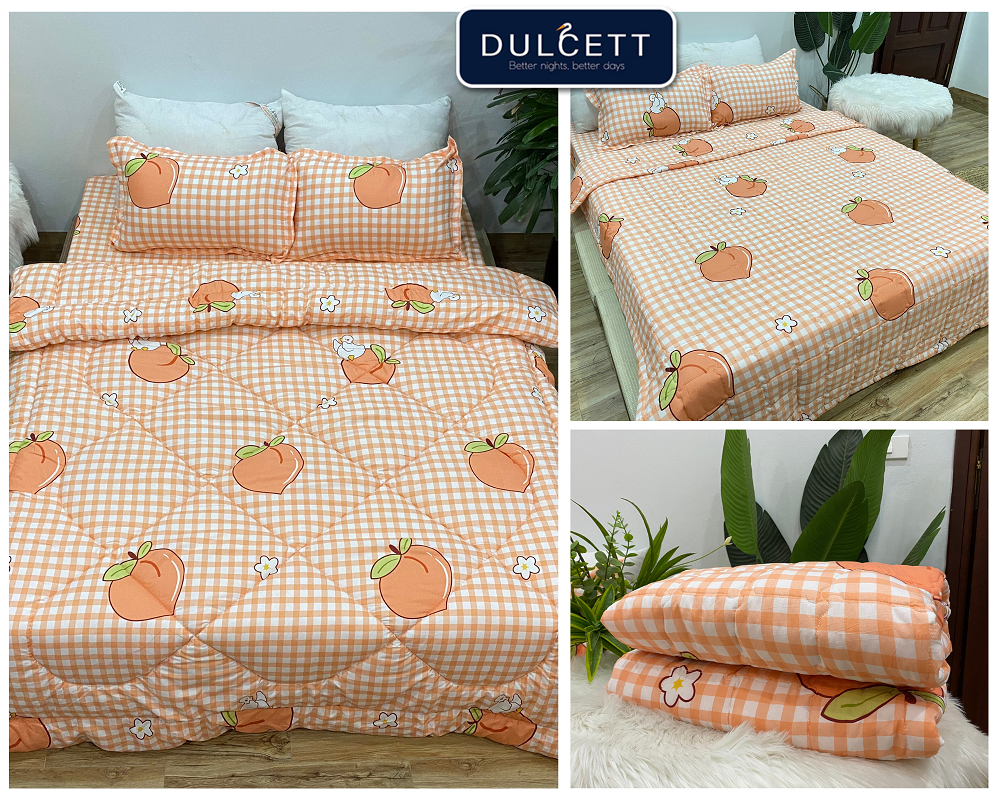 Bộ Ga Gối 3 Món ( Gồm 1 Ga Bo Chun + 2 Vỏ Gối) Mã CH214